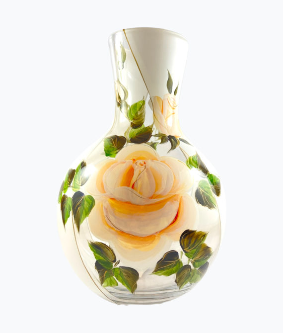 Maľovaná váza ruža, 2,5 l