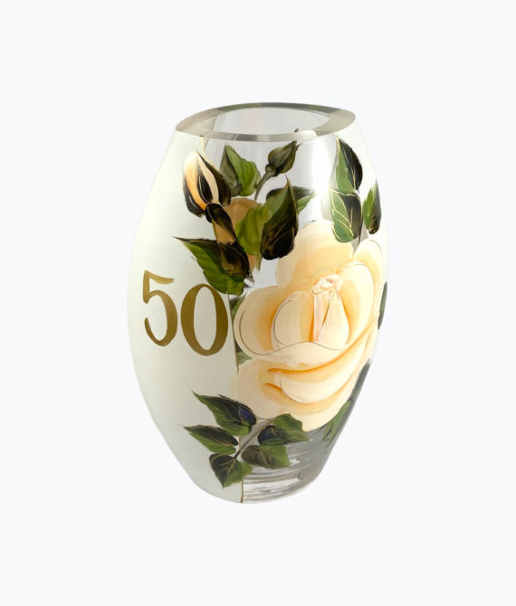 Výročná váza 40-60, darček k narodeninám – 50