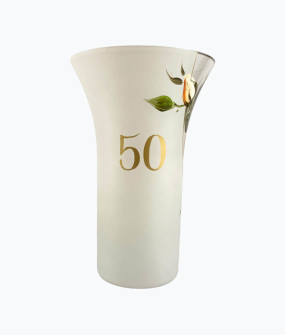 Výročná váza 50, darček k narodeninám