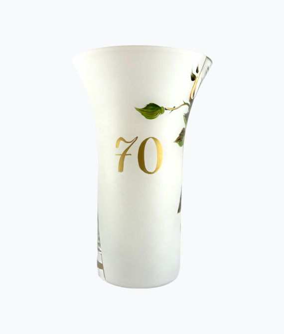 Výročná váza 70, darček k narodeninám