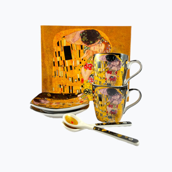 Espresso šálky čierne Gustav Klimt