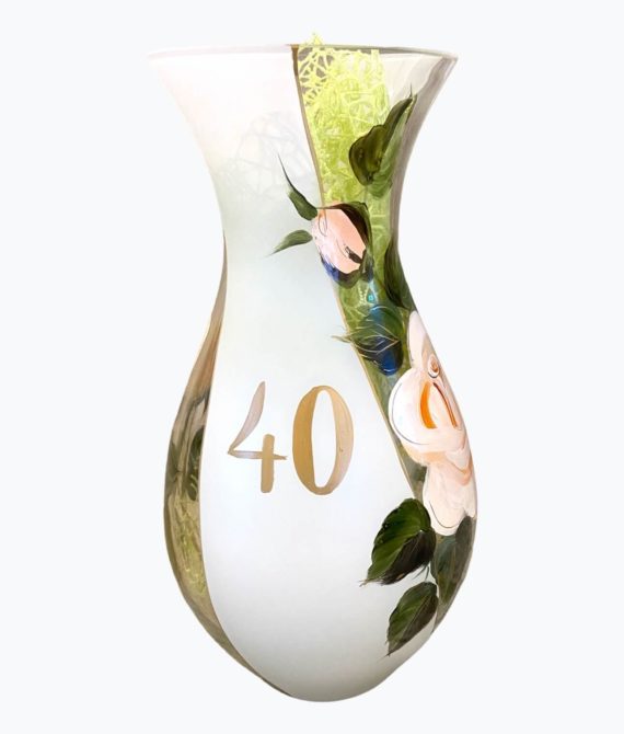 Výročná váza 40, darček k narodeninám