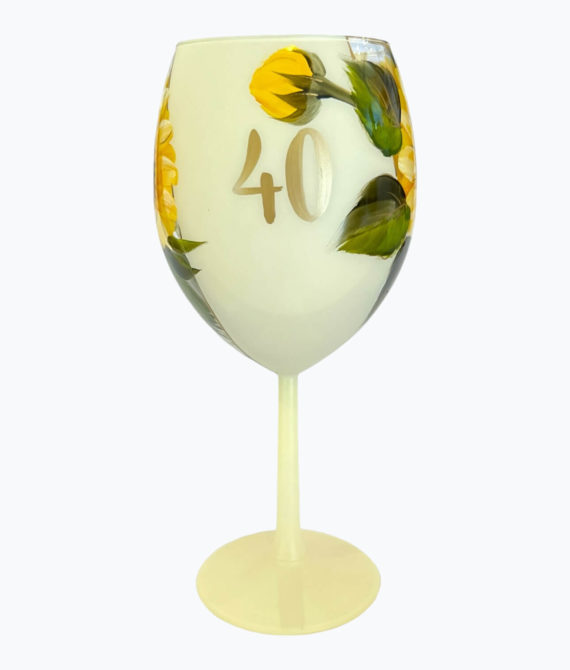 Narodeninový pohár 40, slnečnica, 600ml