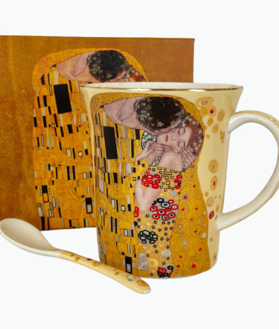 Porcelánový hrnček zlatý Gustav Klimt 300ml