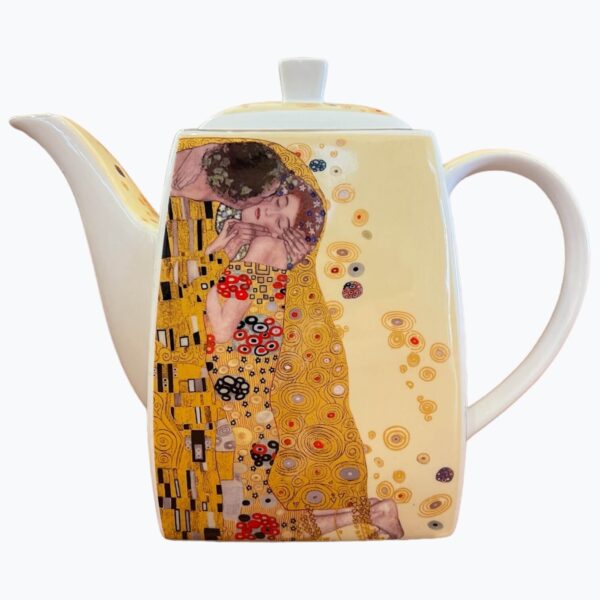 Čajová súprava biela Gustav Klimt